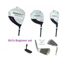 AGXGOLF GIRLS PURPLE EDITION BEGINNER GOLF CLUB SET: TWEEN , TEEN, OR TALL LENGTH